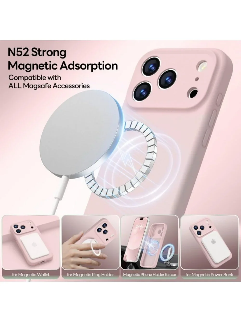 Premium Silicone Shockproof iPhone 17 Pro Max Case - Soft Anti-Scratch Lining